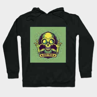 Scary Alien Wawing on You Hoodie